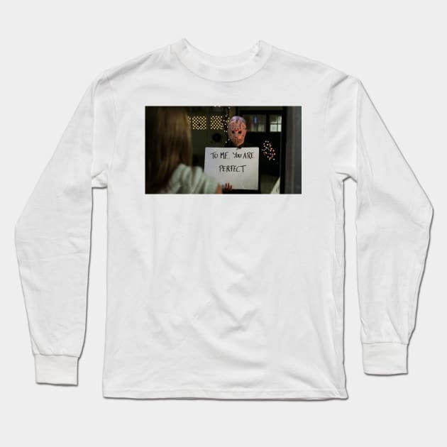 Jason Vorhees in Love Actually Long Sleeve T-Shirt by luigitarini